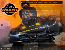 Tablet Screenshot of cockpit-kartarena.de